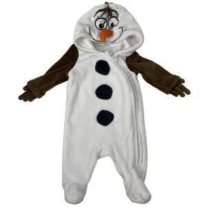 Kids Snowman Bodysuit - White and Brown